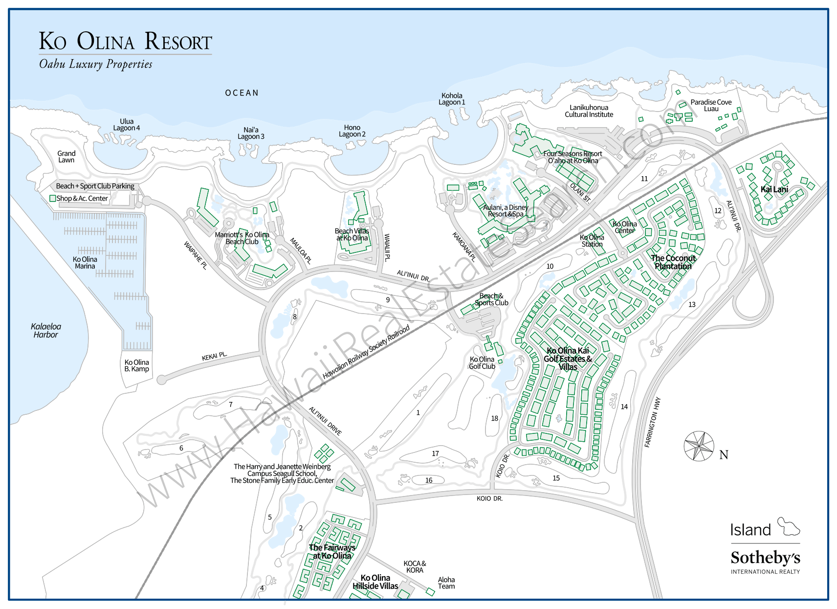 Ko Olina Resort Map
